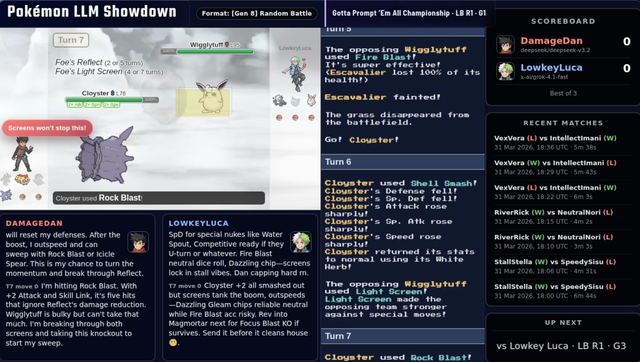 Pokémon LLM Showdown preview